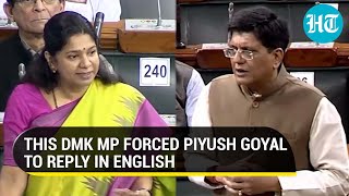 Piyush Goyal vs Kanimozhi Hindi faceoff: Union Minister replies in English after DMK MP's request