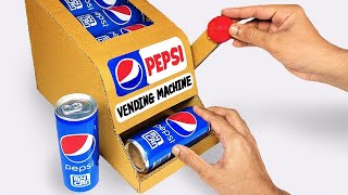 DIY TRICK - How to make vending machine for Pepsi cans