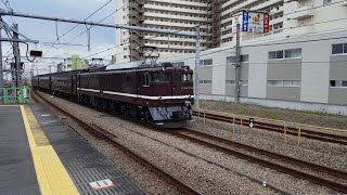 EF64形電気機関車1052号機「飯山線開通90周年号送込み回送列車(回9431)」高尾駅通過 '19.10.03