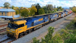 Railroads Australia. Diesel Locomotives, Coal, Freight, Grain. Newcastle.