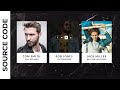 Responsive Team Section with hover animation using Bootstrap