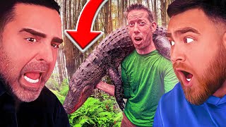 HE CAUGHT AN ALLIGATOR?! LosPollosTV And Dad React To 14 Days Hunting, Fishing & Crabbing Florida!