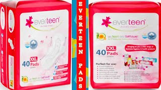 Everteen Sanitary Pads 399/-  Red packaging 40 xxl  ( 320mm ) Review #beautysmile #everteenpads