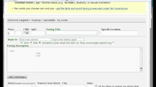 HTML Craigslist Ad