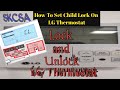 How to Lock and Unlock LG Air Conditioner Thermostat|How to Set Child Lock on LG Thermostat