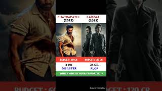 Chatrapathi Vs Kabzaa Movie Comparison || Box Office Collection #shorts #chatrapati #kabzaa #leo