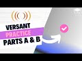 VERSANT TEST PRACTICE PART A&B #2 #english #versantpractice #passtheversant