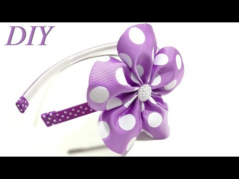 How To Make Hair Bows π DIY #202 Flower Headband Tutorial How To Make Hair Bows π DIY #202 Flower Headband Tutorial