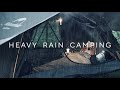 SOLO CAMPING IN HEAVY RAIN • SULAWESI RAINFOREST • COZY RELAXING WITH SOUND OF RAIN  ASMR