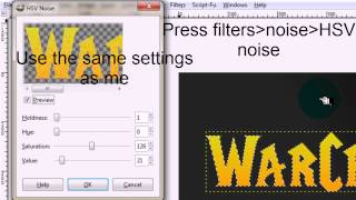 GIMP tutorial | Warcraft text