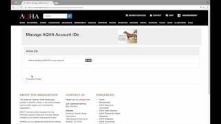How to Create an AQHA Online Account