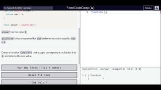 Lesson 51 | Basic JavaScript | Return a Value from a Function with Return