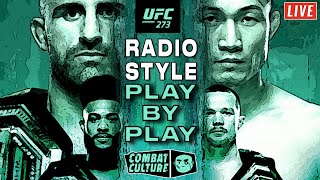 Volkanovski vs. Korean Zombie + KHAMZAT | UFC 273 Live Stream | Radio Style Play-by-Play| Watchalong