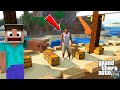 Franklin Meet Steve in GTA 5 || Minecraft World in GTA 5 || Gta 5 Tamil