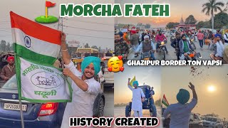 Delhi Morcha Fateh ⛳️🔥😍 Farmers back to Home *HISTORY CREATED*