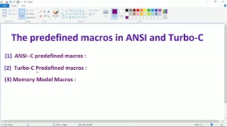 Predefined Macros in C (42)