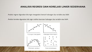 ANALISIS REGRESI DAN KORELASI PART 1