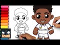 How To Draw Vinicious Junior | Real Madrid