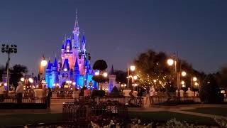 Live Ambiance : Disney World HUB and Castle at night 1 hour.