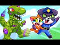 🙀 Scary Dino Robot Song 🦖🤖|| Dinosaur Songs by Purrfect Kids Songs & Nursery Rhymes🎵