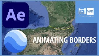 Animating Borders using Google Earth Studio + Adobe After Effects (Very Easy)