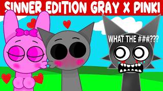 Sprunki Sinner Edition Gray x Pinki FULL KISS - All Reactions