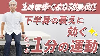 【50代以上向け】1時間歩くよりこの運動をやってください。膝の痛み・下半身の老化に効果的なトレーニング