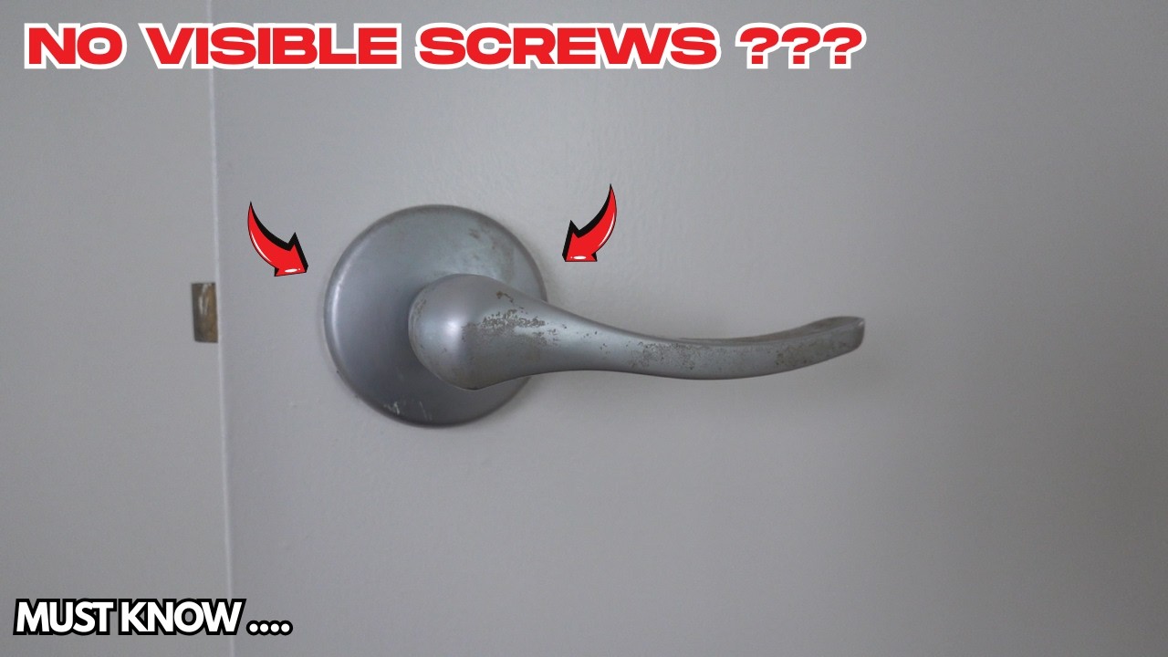 Remove Door Handle Knob Without Screws Visible 4 Youtube