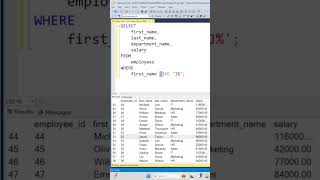 Use wildcard characters with the LIKE operator in SQL to return records that match a specific patter