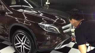 รีวิวเคลือบแก้วระบบพ่นระบบทา Mercedes-Benz GLA200 #Mega Shield Coating ราคาไม่แพง