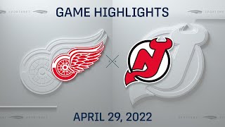 NHL Highlights | Red Wings vs. Devils - Apr. 29, 2022