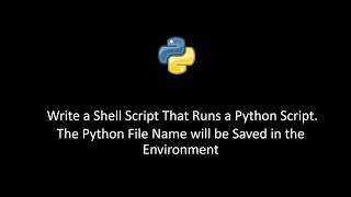 shell script that runs a python script the python file name will be saved in environment