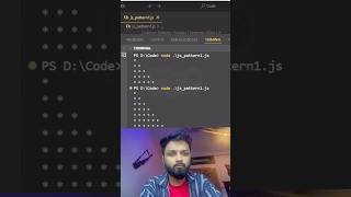 Javascript Right-Angled Triangle Pattern | Javascript Tutorial #javascript #coding #shorts