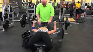 Lisa Houston Bench Press 170lbs. February 2015