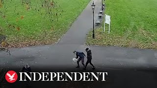 Moment Iraqi man stabs Southampton student in bid to be deported from UK