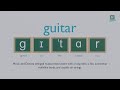 How to pronounce guitar ?