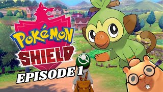 Pokemon Shield Blind Lets Play # 1 - Grookey Starter! Galar Region! - Minimal Talking