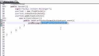 Intermediate Java Tutorial 39 GUI for Bucky Instant Messenger YouTube