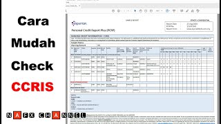 Cara Mudah Check CCRIS l 100% ONLINE