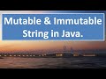 What is Mutable String in JAVA,#79