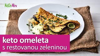 KetoMix videorecept - Omeleta s restovanou zeleninou