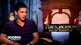 Logan Lerman Reacts To Selena Gomez's Crush Revelation on E! Special With Ryan Seacrest