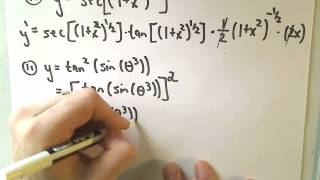 ❖ Lots of Different Derivative Examples! ❖