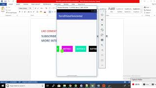 android horizontal scrollview tutortial with example
