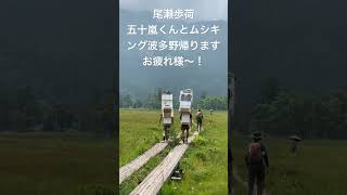 尾瀬歩荷、五十嵐くんとムシキング波多野帰りますお疲れ様〜！