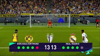 Real Madrid  vs Borussia Dortmund - Penalty Shootout | UEFA Champions League 2024 |  PES Gameplay