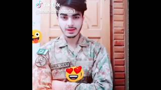 Handsome pak army soldier tiktok video Pakistan zindabad