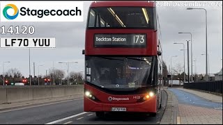 Stagecoach London: 14120 on Route 173 | BYD D8UR-DD | (UK Bus Joyride #79)