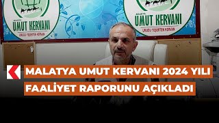 Malatya Umut Kervanı 2024 yılı faaliyet raporunu açıkladı