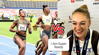 Epic Showdown|Abby Steiner Said She Is Ready To Battle Shericka Jackson & Elaine Thompson In 200m